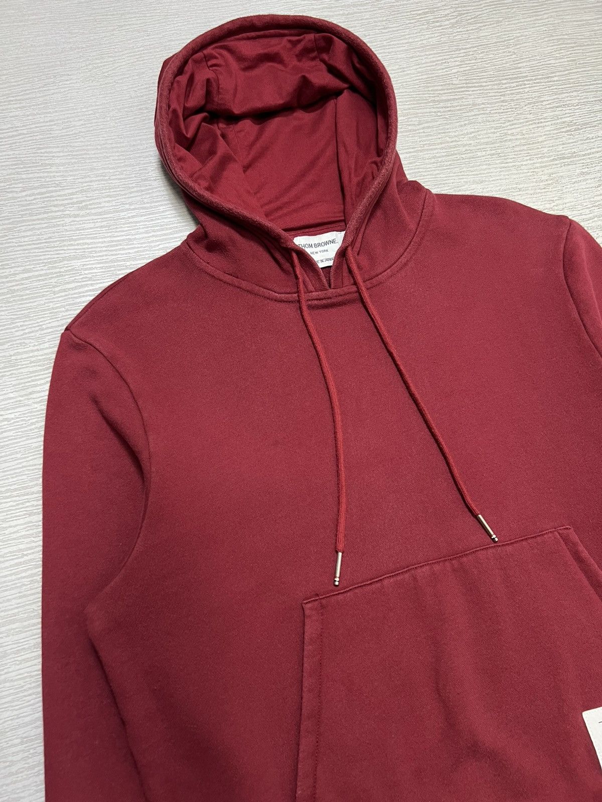 Thom Browne Thom Browne - 4 Bar Striped Loopback Cotton Jersey Hoodie Size US M / EU 48-50 / 2 - 6 Thumbnail