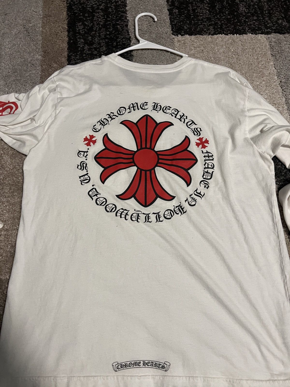 Chrome Hearts Made in Hollywood Plus Cross L/S T-shirt White