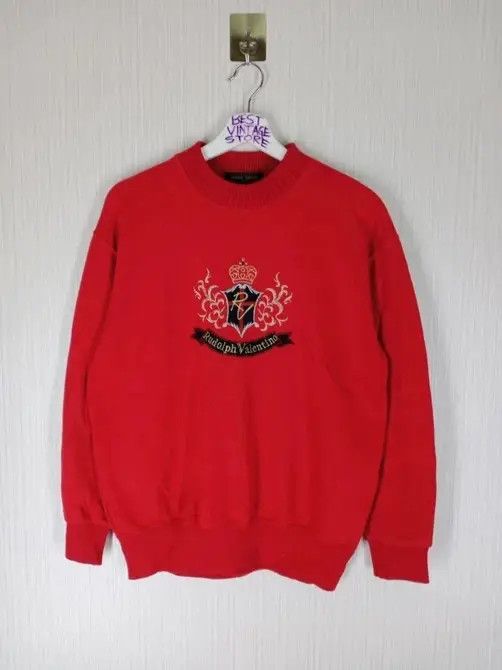 Designer × Valentino × Vintage RARE VINTAGE RUDOLPH VALENTINO EMBROIDERED BIG LOGO Size US M / EU 48-50 / 2 - 5 Thumbnail