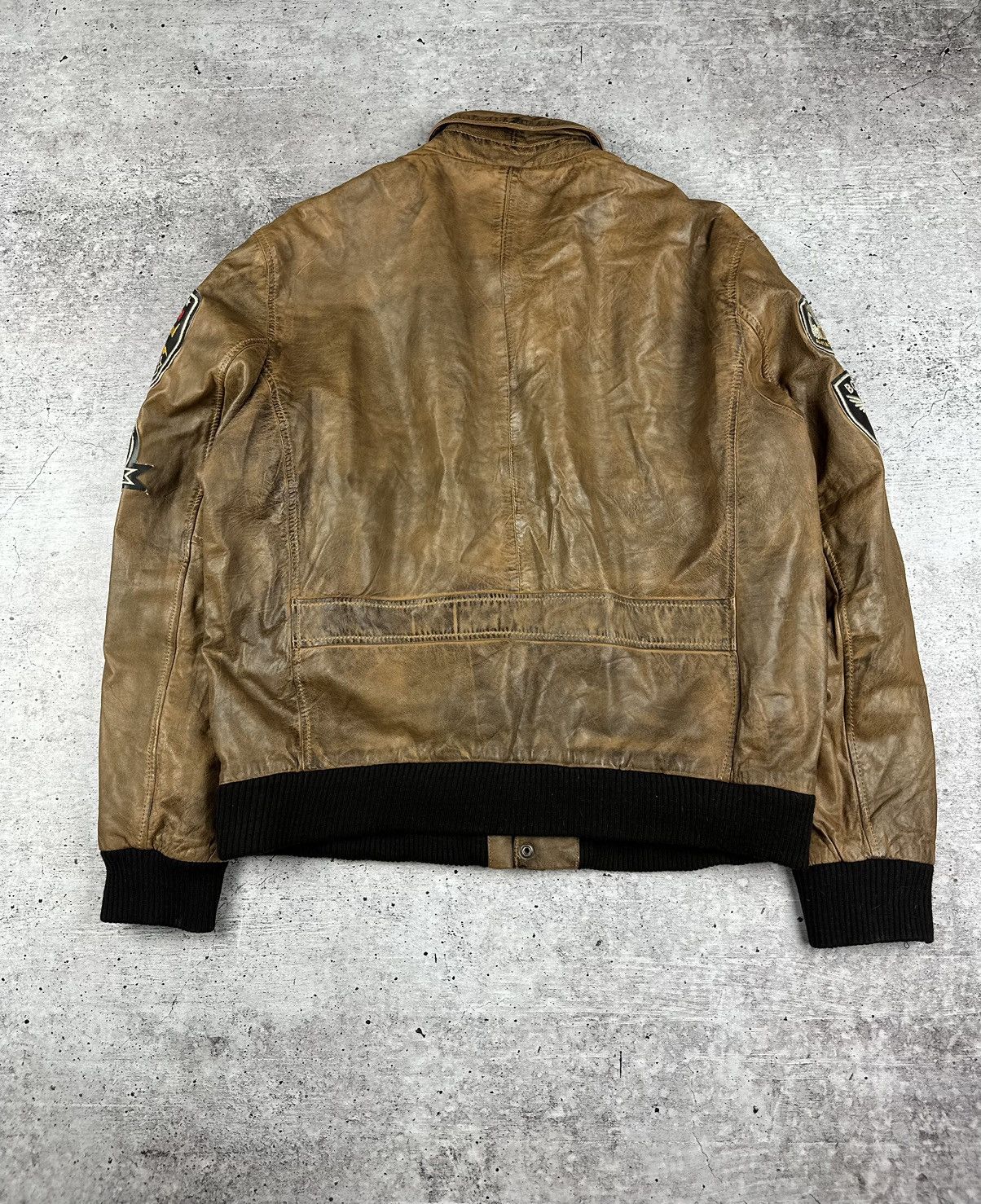 Vintage Vintage Aviatrix Fighter Group Leather Jacket Size US XL / EU 56 / 4 - 14 Thumbnail