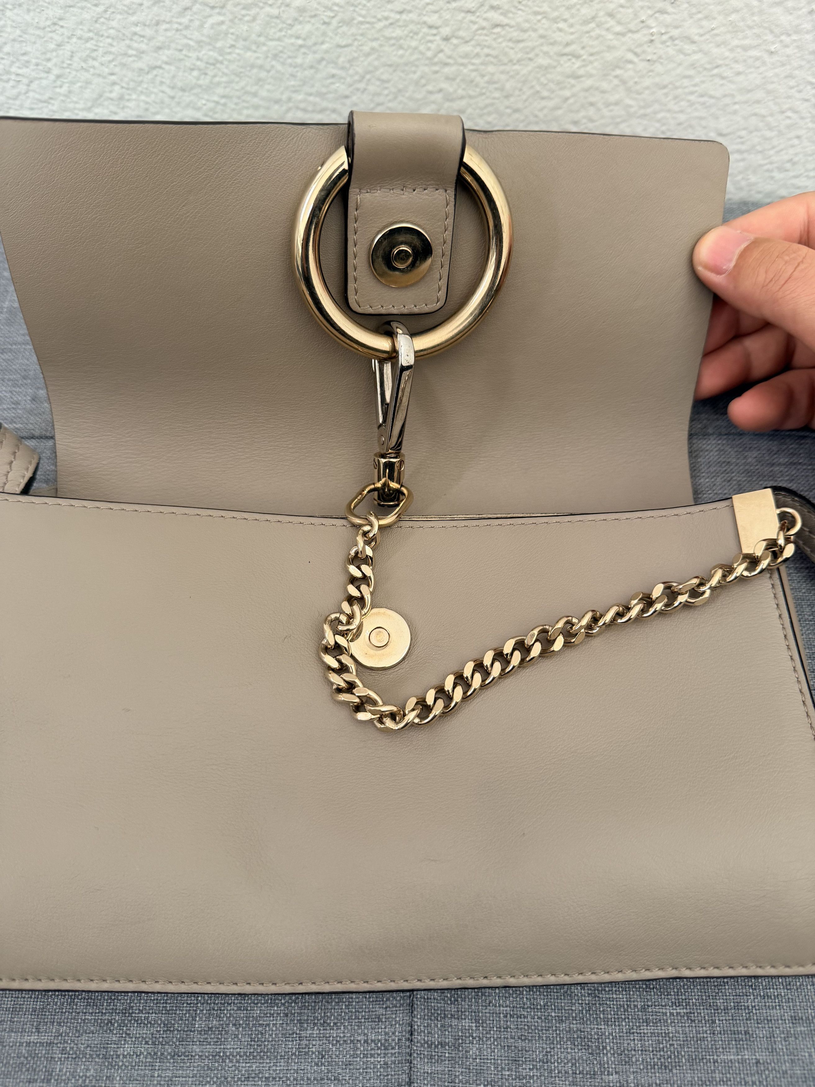 Other Authentic Chloe Faye Beige Suede Leather Bag Size ONE SIZE - 11 Thumbnail