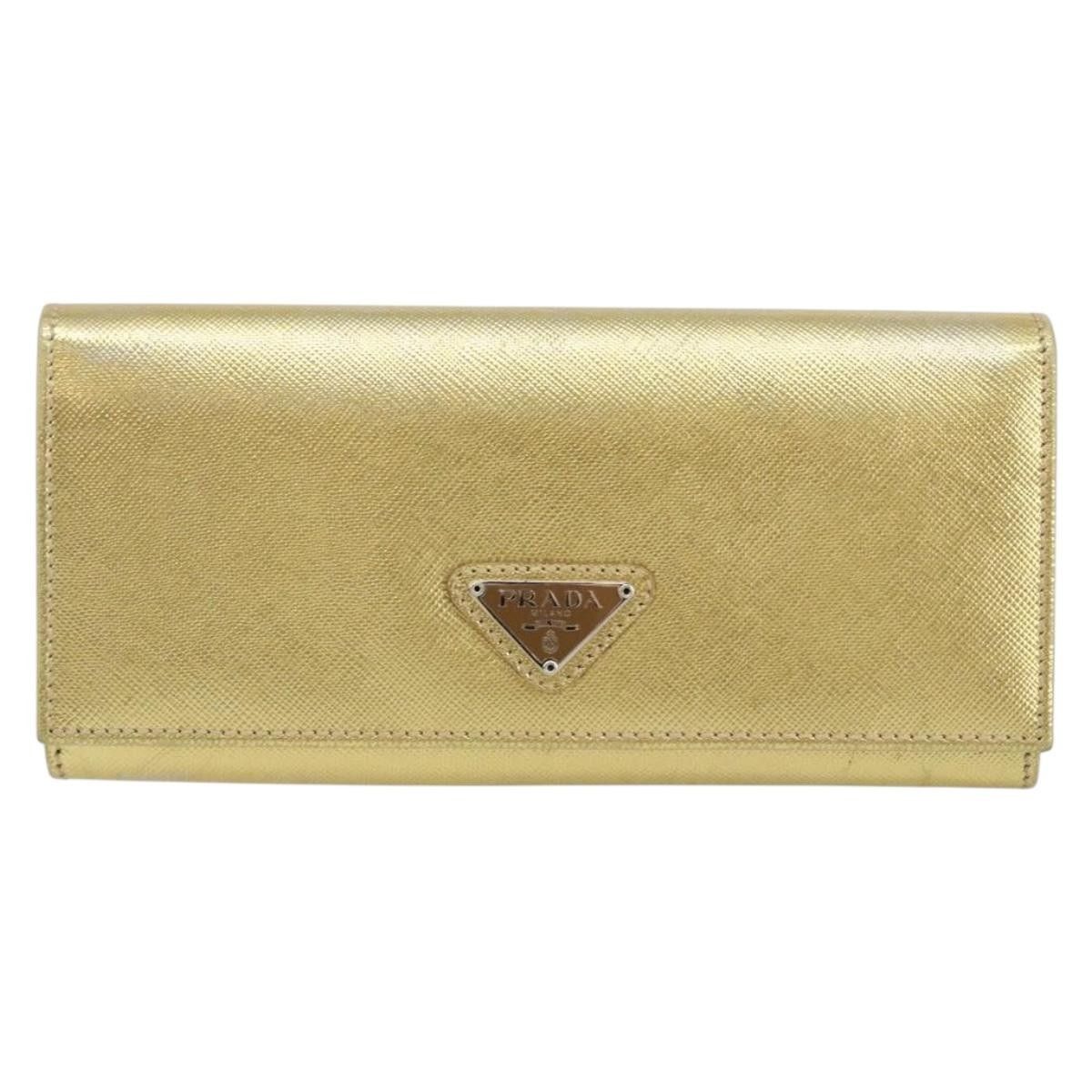 Prada Prada Continental Wallet Saffiano Leather Size ONE SIZE - 1 Thumbnail