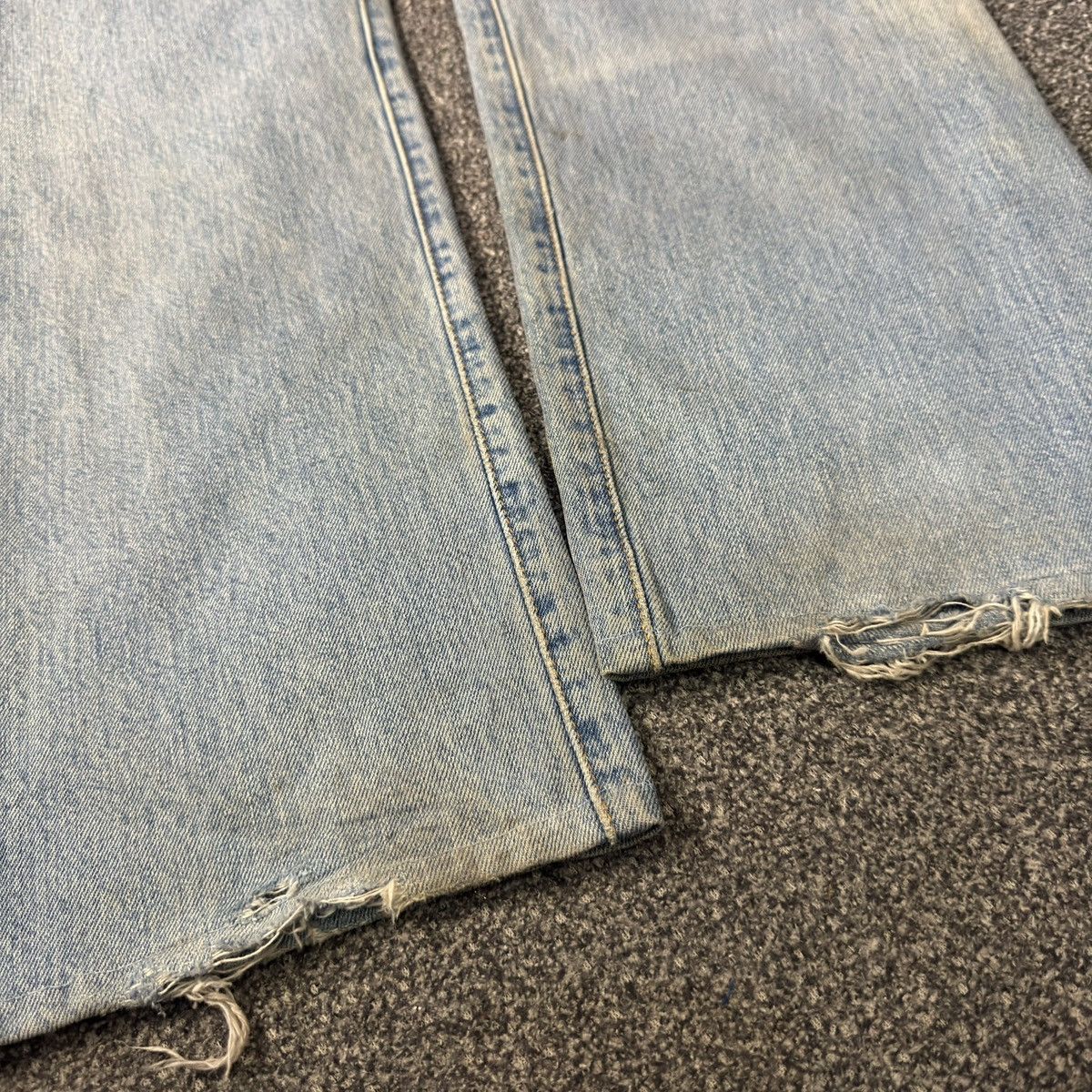 Levi's Vintage y2k Levis 501 Straight Cut Distressed Denim W34 Size US 34 / EU 50 - 12 Thumbnail