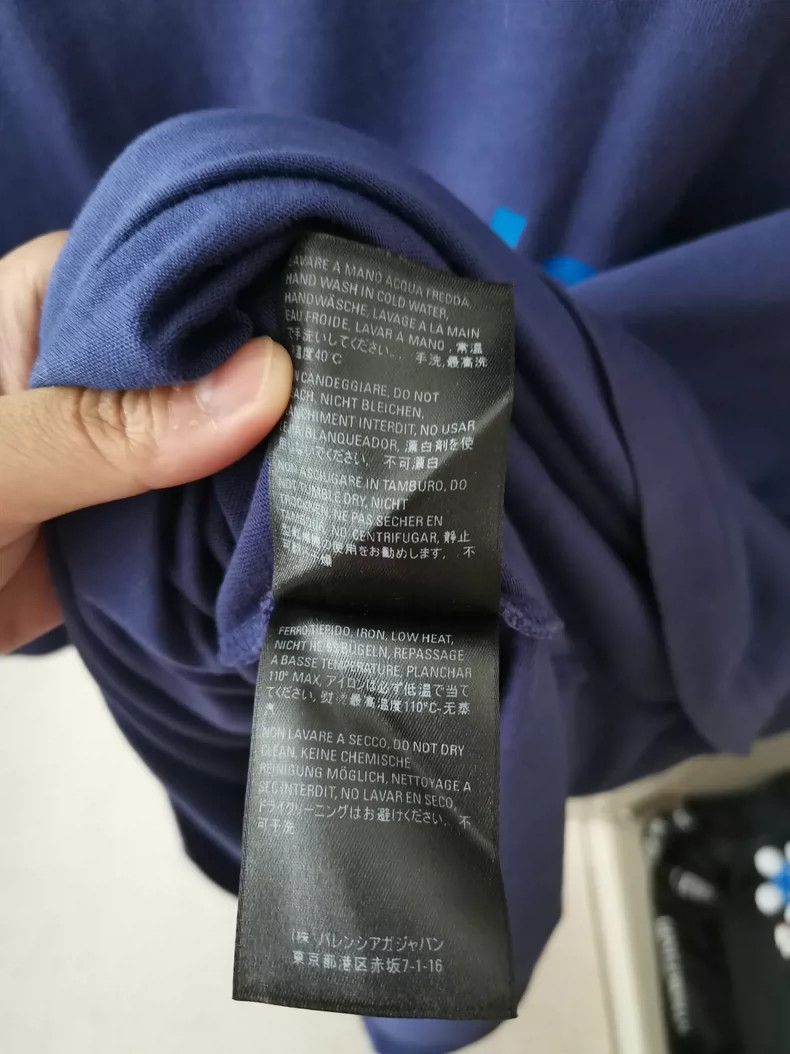 Balenciaga Balenciaga Blue-purple short-sleeve T-shirt Size US XS / EU 42 / 0 - 5 Thumbnail