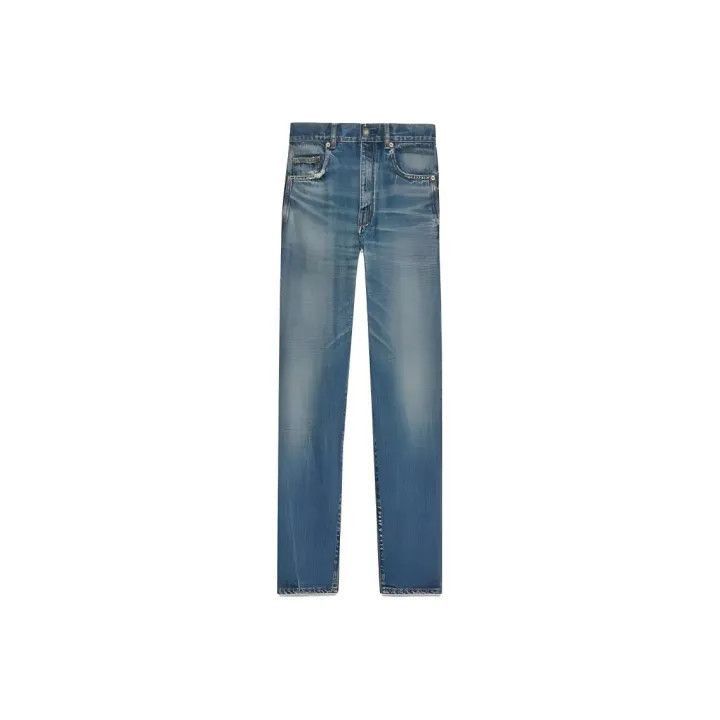 Saint Laurent Paris Saint Laurent SS23 Wash Button Straight Leg Jeans -2507 Size 28" / US 6 / IT 42 - 7 Thumbnail