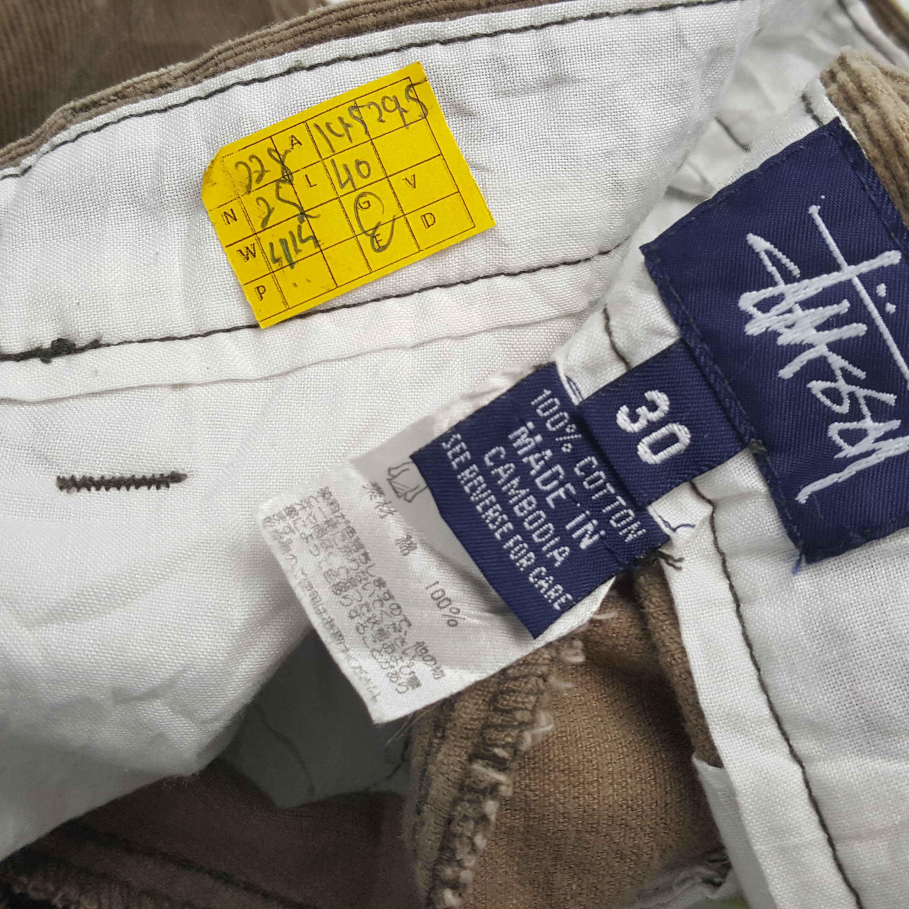 Stussy × Vintage Vintage STUSSY Streetwear Skateboard Style Velvet Pants Size US 29 - 13 Thumbnail