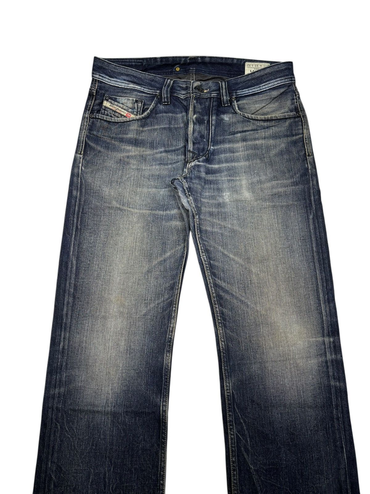 Diesel DIESEL LARKEE LOOSE WIDE DARK DENIM JEANS Size US 33 - 5 Thumbnail