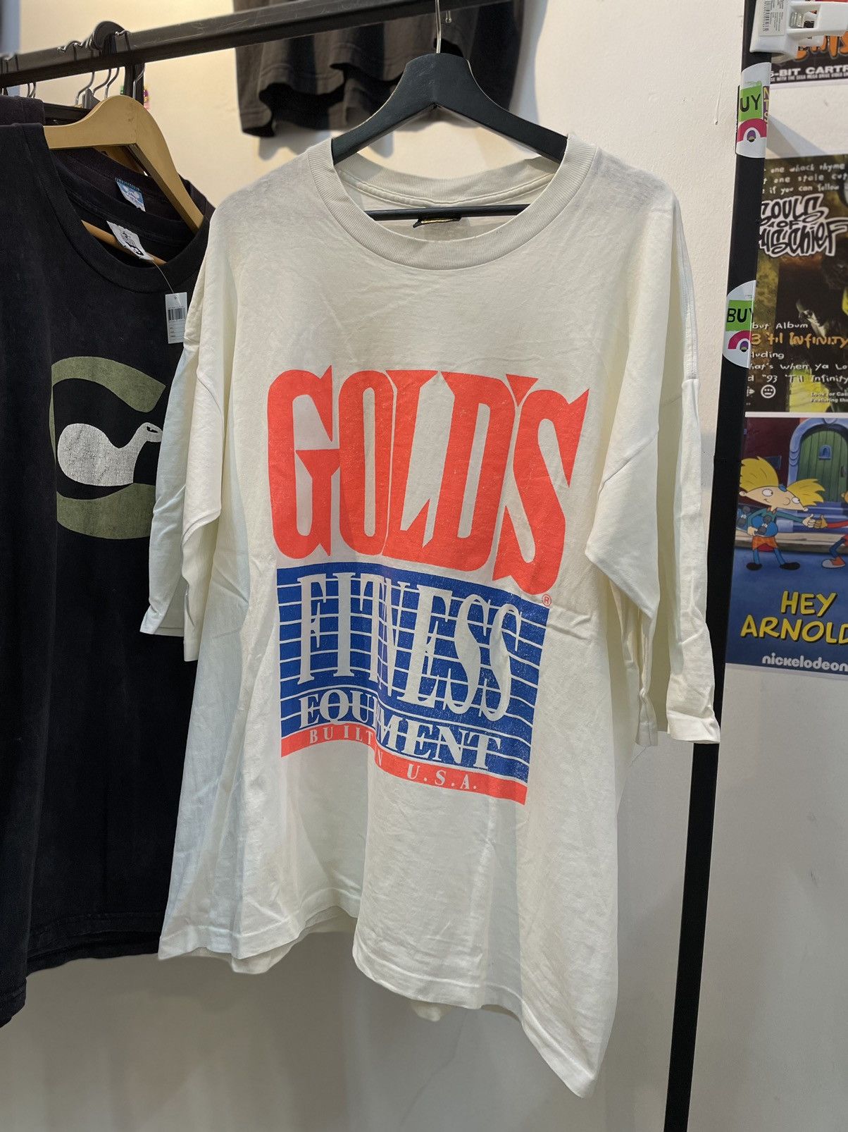 Band Tees × Vintage Gold gym 90's Size US XXL / EU 58 / 5 - 2 Thumbnail