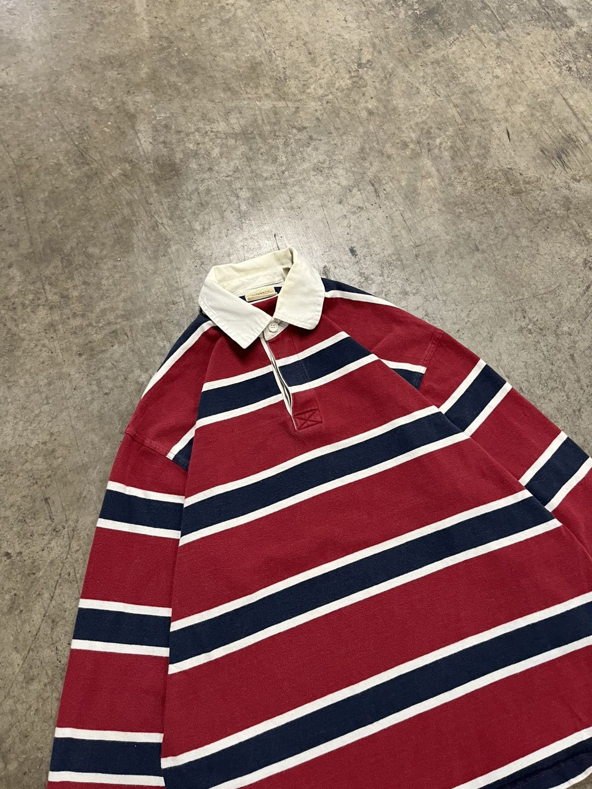 Polo Ralph Lauren × Vintage Rugby vintage stripped longsleeve preppy streetwear hype Size US L / EU 52-54 / 3 - 6 Thumbnail