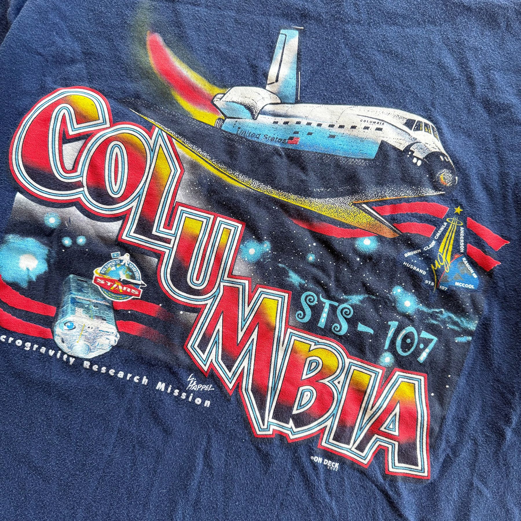 Vintage 2002 Vintage NASA STS-107 Columbia Tee Size US XL / EU 56 / 4 - 6 Thumbnail