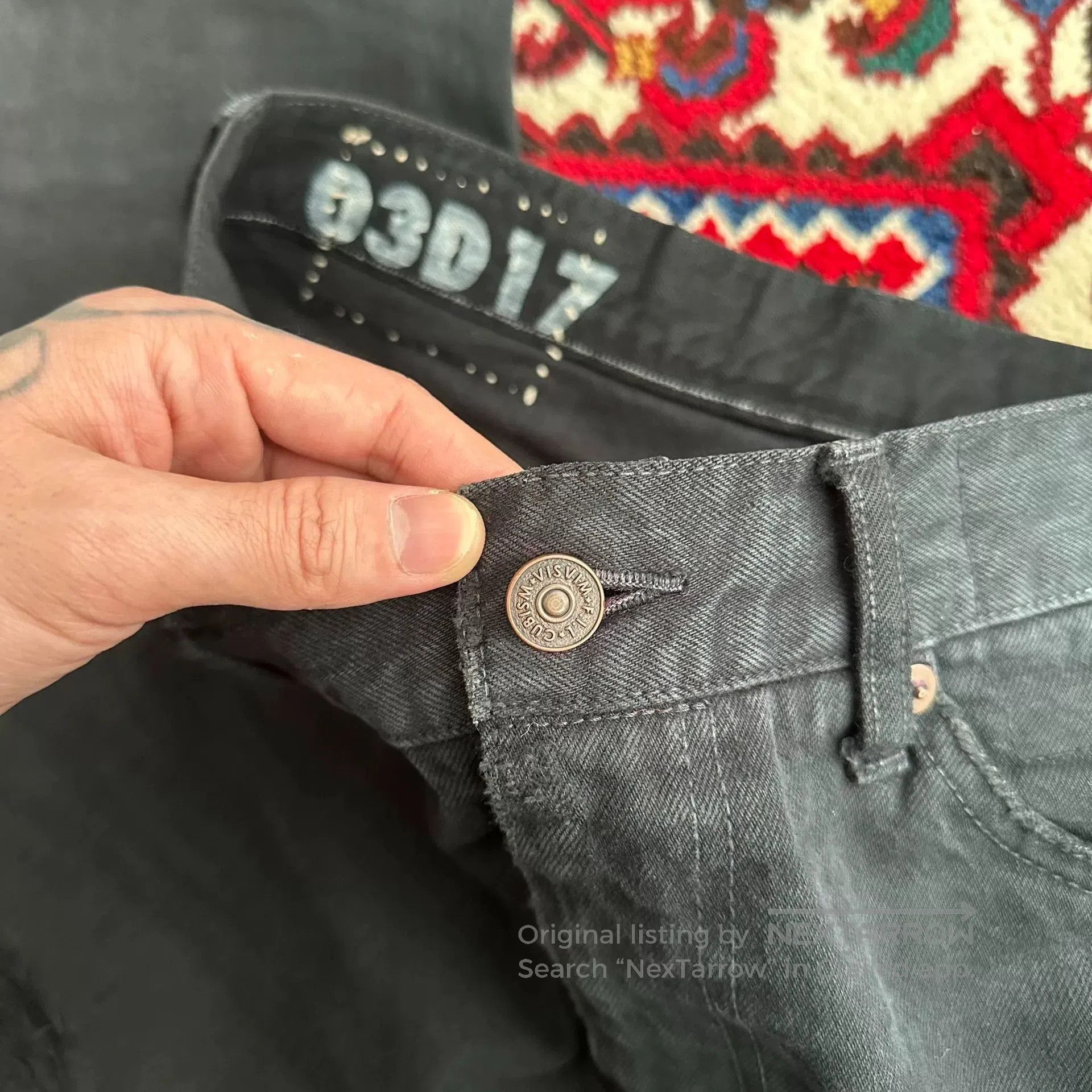 Visvim visvim black distressed denim pants size W32L3. Size US 32 / EU 48 - 7 Thumbnail