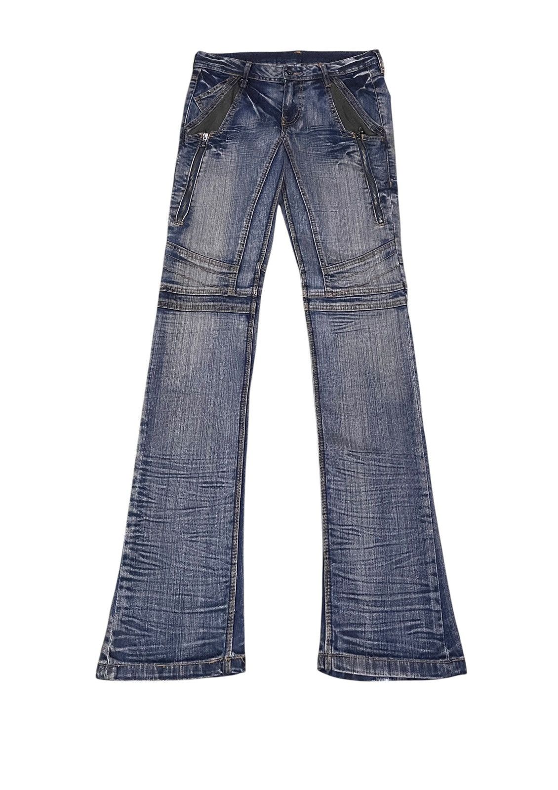 HIDEAWAYS Rare Vintage Japanese Brand Hideaways Flared Jeans 2000s Size US 30 / EU 46 - 1 Thumbnail
