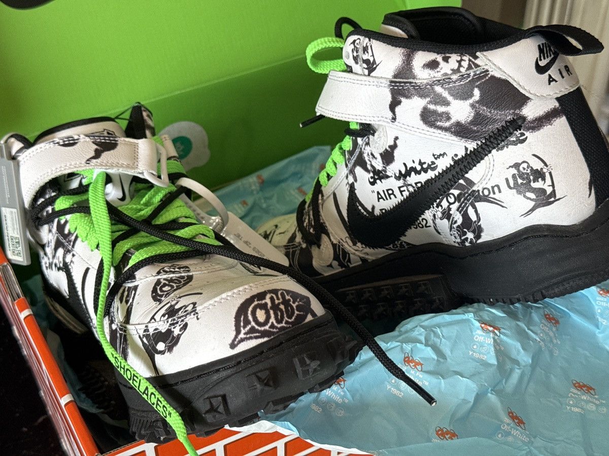 Nike × Off-White Air Force 1 mid SP LTHR grim reaper Size US 11.5 / EU 44-45 - 7 Thumbnail