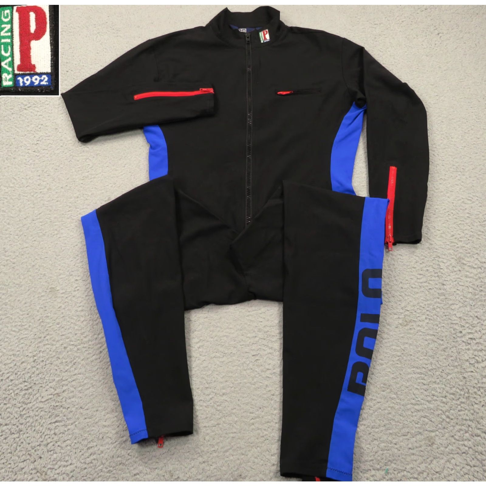 Vintage VINTAGE Polo Ralph Lauren XL Men Wet Suit Stadium 1992 Olympic Surf Scuba Racing Polo Sport Neoprene Nylon Gray 90s Activewear Water Sports Gloves? Size US XL / EU 56 / 4 - 7 Thumbnail