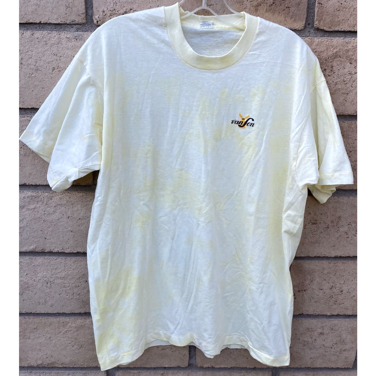 Vintage VINTAGE Screen Stars T Shirt Graphic Tee Single Stitch XL Yellow Men 1980s Van Son Windmill Graphic Tee Size US XL / EU 56 / 4 - 4 Thumbnail