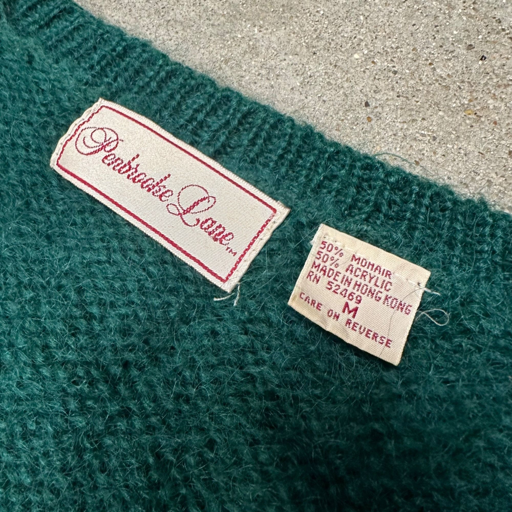 Vintage Vintage 80s Mohair Cardigan Sweater Pine Green Size US L / EU 52-54 / 3 - 3 Thumbnail