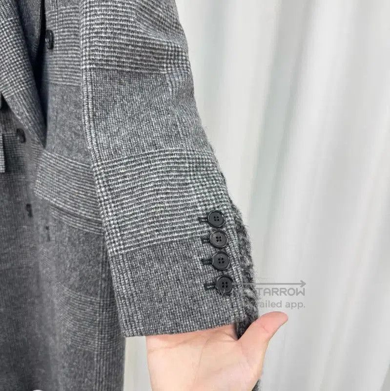 Max Mara MaxMara Women's Gray Wool Double-Breasted Coat . Size XS / US 0-2 / IT 36-38 - 4 Thumbnail