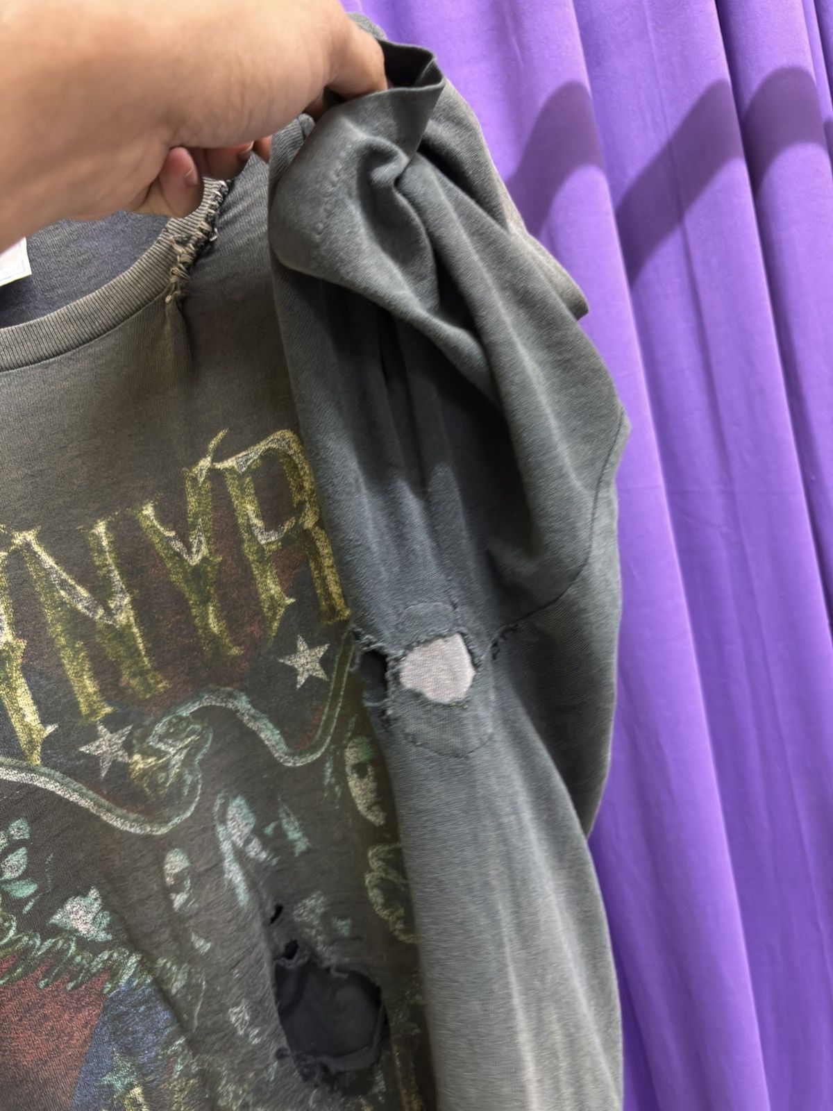 Band Tees vintage distressed sun faded lynyrd skynyrd thrashed erd Size US XL / EU 56 / 4 - 7 Thumbnail