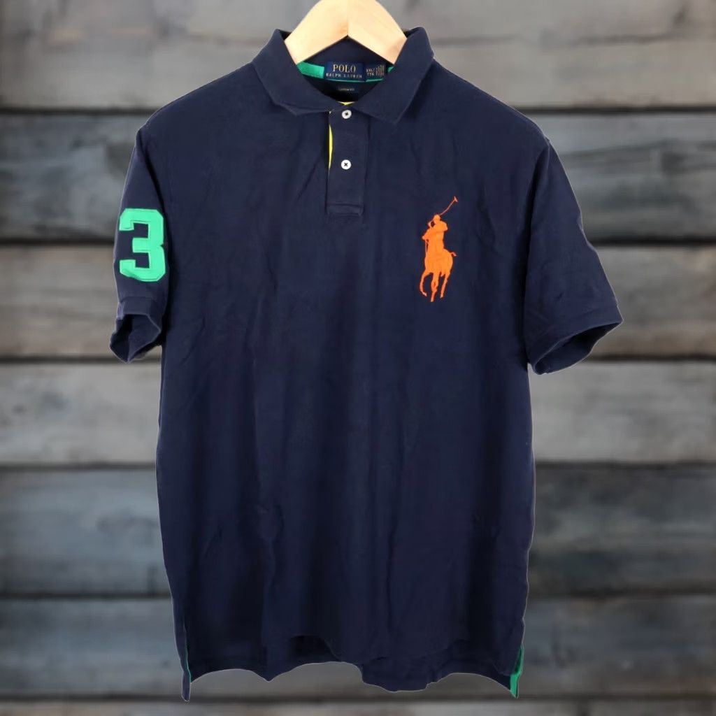 Polo Ralph Lauren Navy Japan & USA Flag Big Pony Polo Ralph Lauren