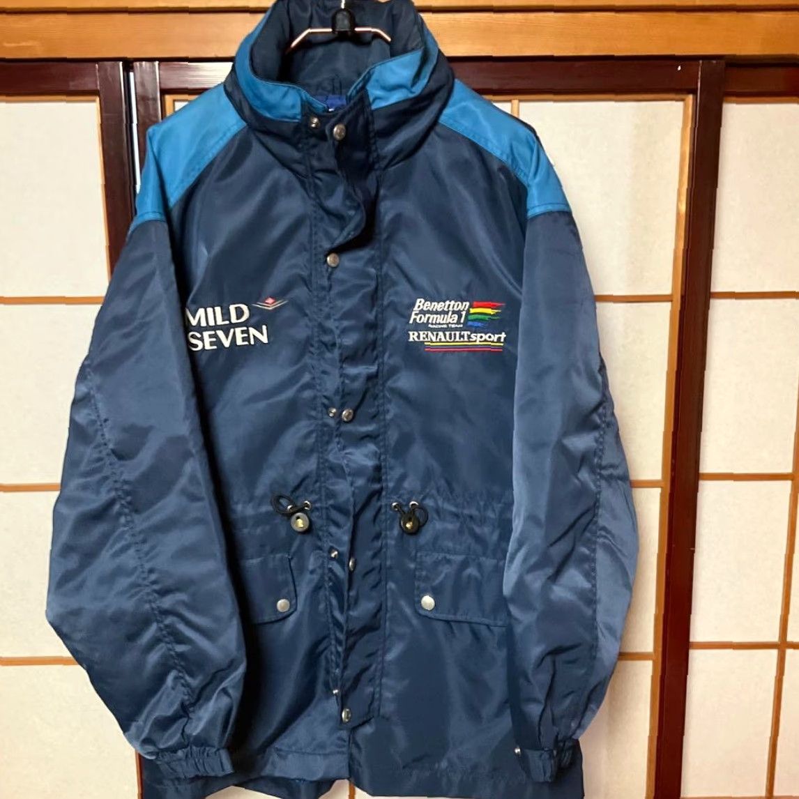 Benetton Benetton Formula 1 Racing Team Renault Down Feather Jacket Size M Japan Vintage Jacket Mens Women Unisex Size US M / EU 48-50 / 2 - 2 Thumbnail