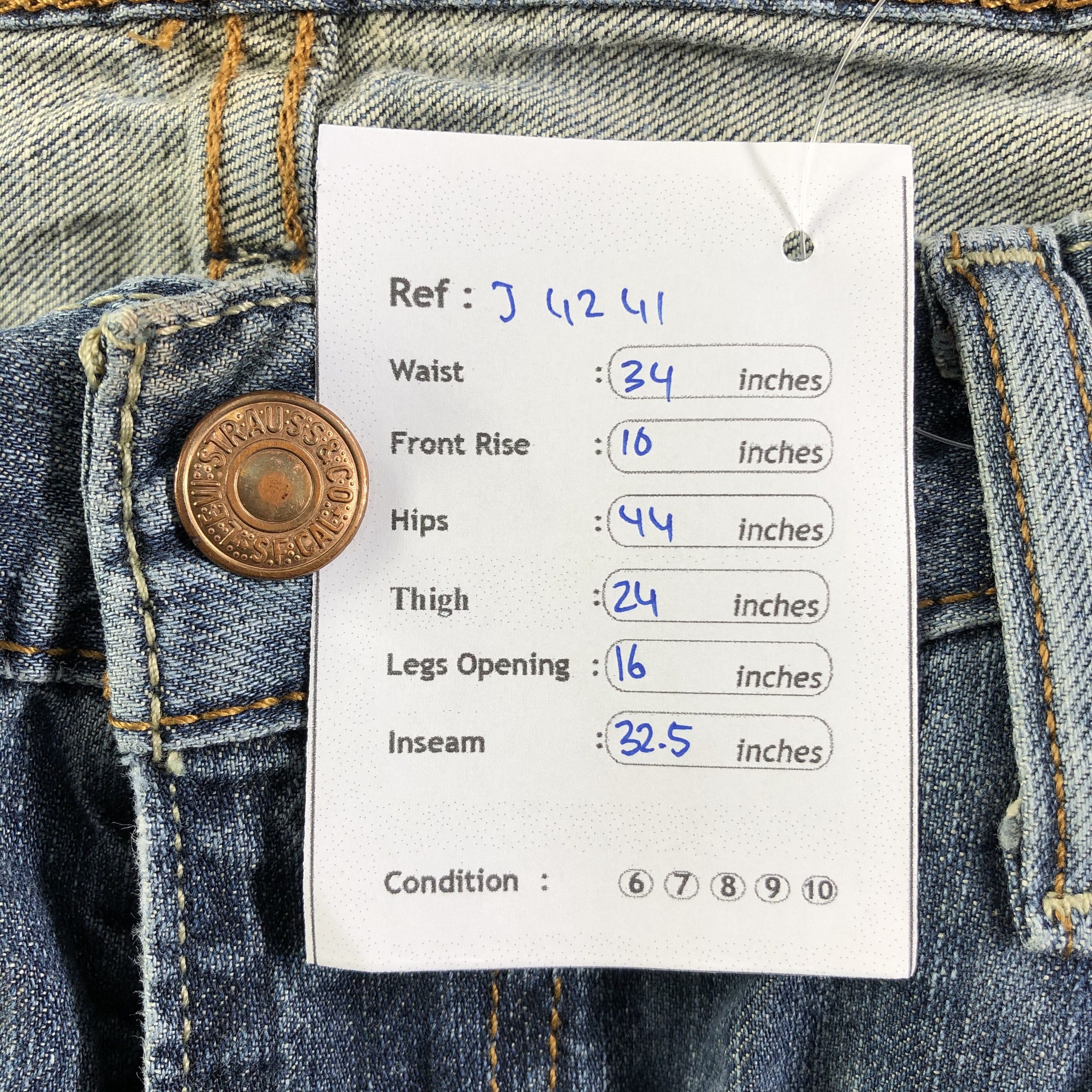 Levi's Vintage Levis 514 Jeans-J4241 Size US 34 / EU 50 - 11 Thumbnail