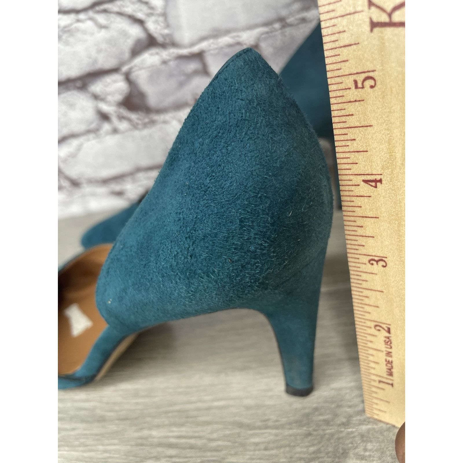 Other Parallele Blue Suede Leather Pointed Toe Stilettos Heels Wom Size US 7.5 / IT 37.5 - 15 Thumbnail