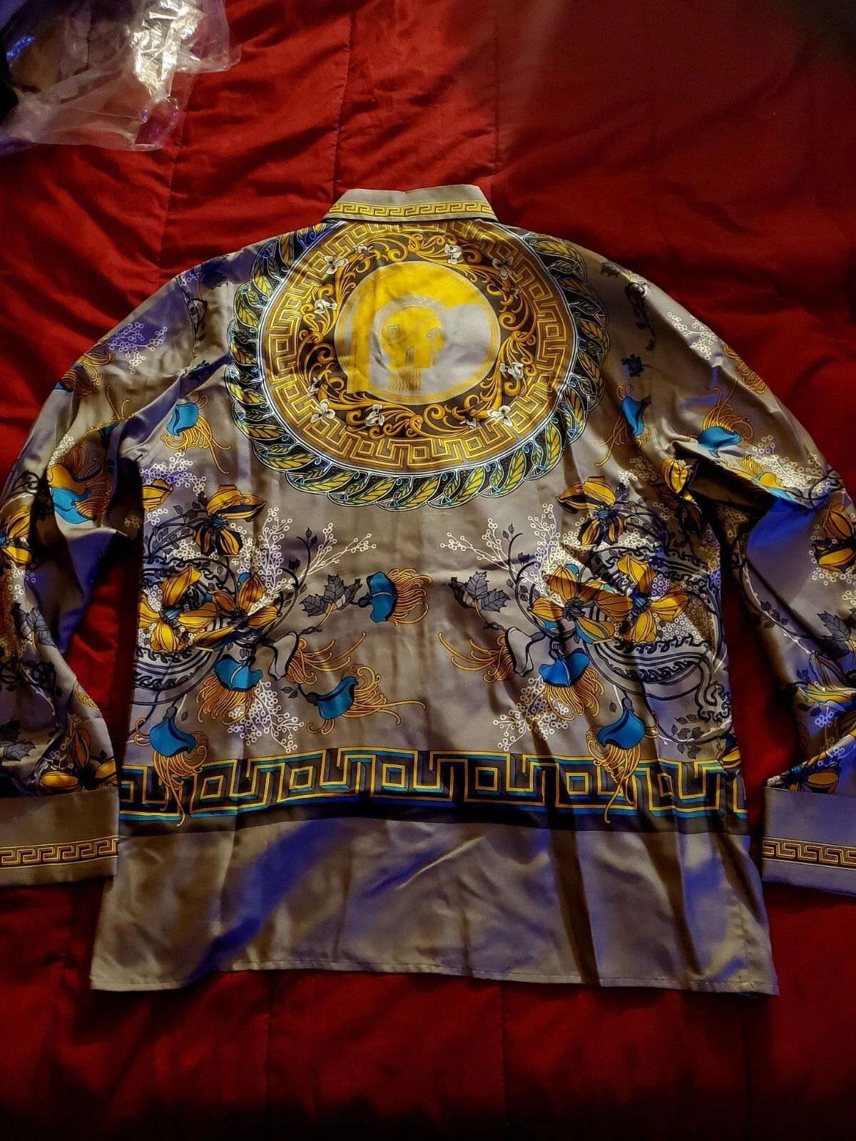 Versace Vtg Gianni Versace Silk Shirt Size US L / EU 52-54 / 3 - 1 Thumbnail