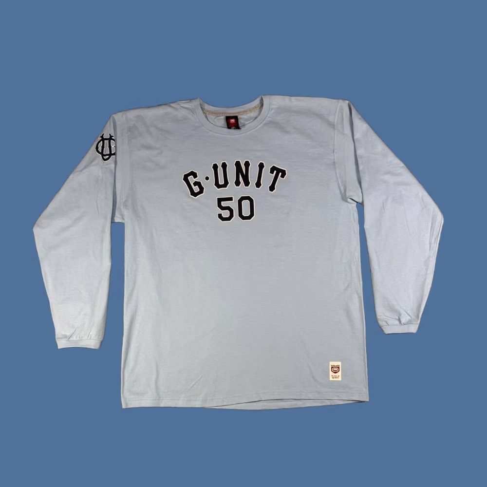 Ecko Unltd. VINTAGE Ecko Unltd G-Unit 50 Long Sleeve Shirt Hip Hop 2XL Blue Mens oversized Logo 50 Cent Y2K Size US XXL / EU 58 / 5 - 1 Thumbnail