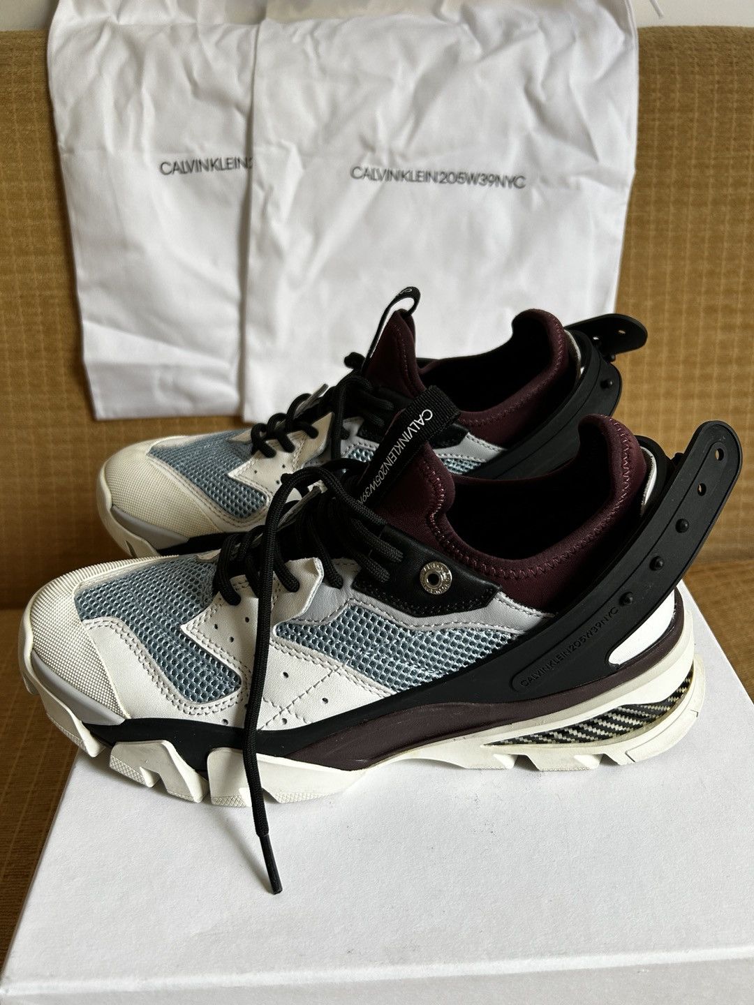 Calvin Klein 205W39NYC Calvin Klein 205W39NYC Carla 10 Sneakers White Blue Size US 7 / EU 40 - 3 Thumbnail