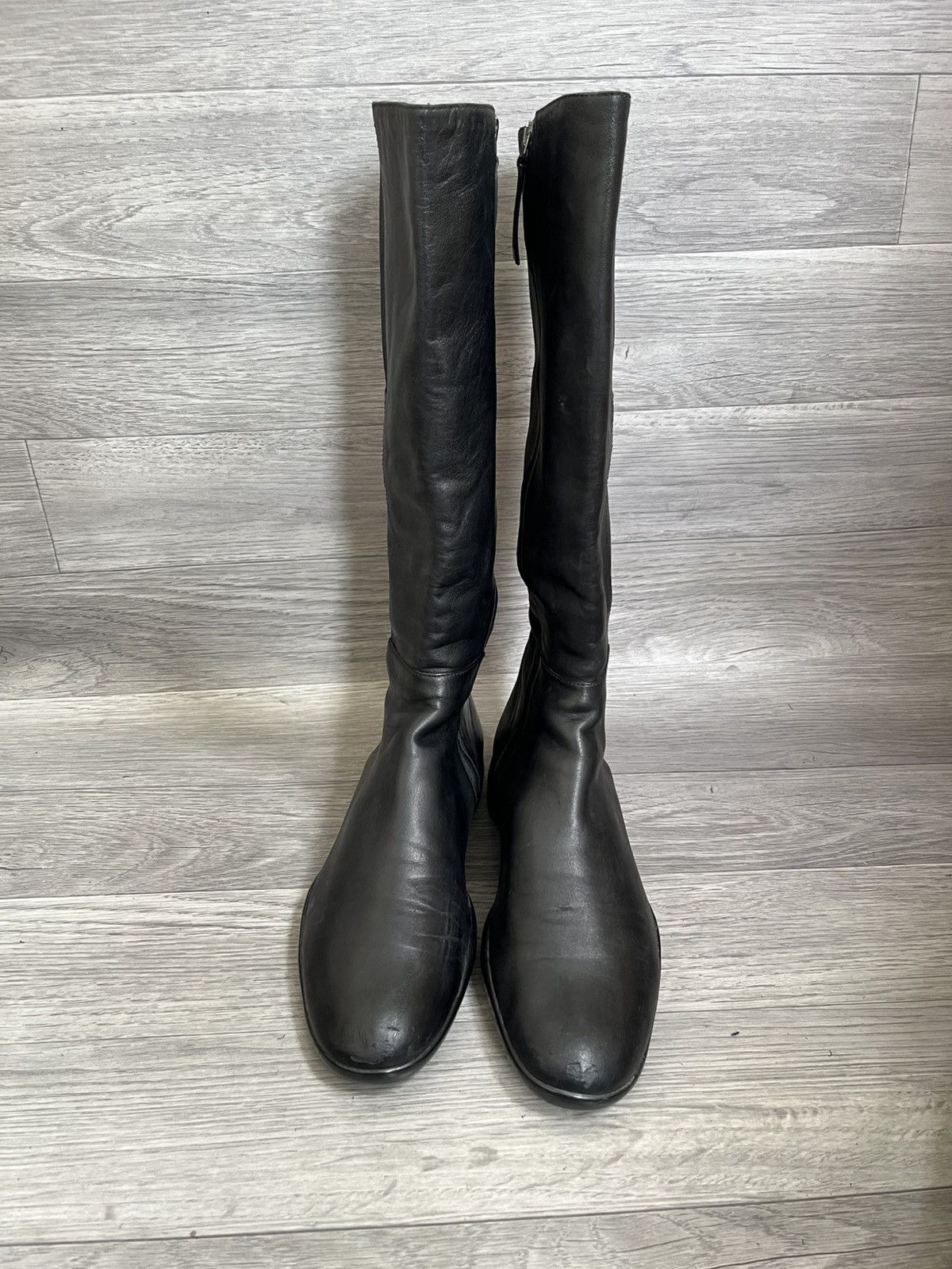 Prada Prada sport knee high biker leather boots y2k Size US 8.5 / IT 38.5 - 4 Thumbnail