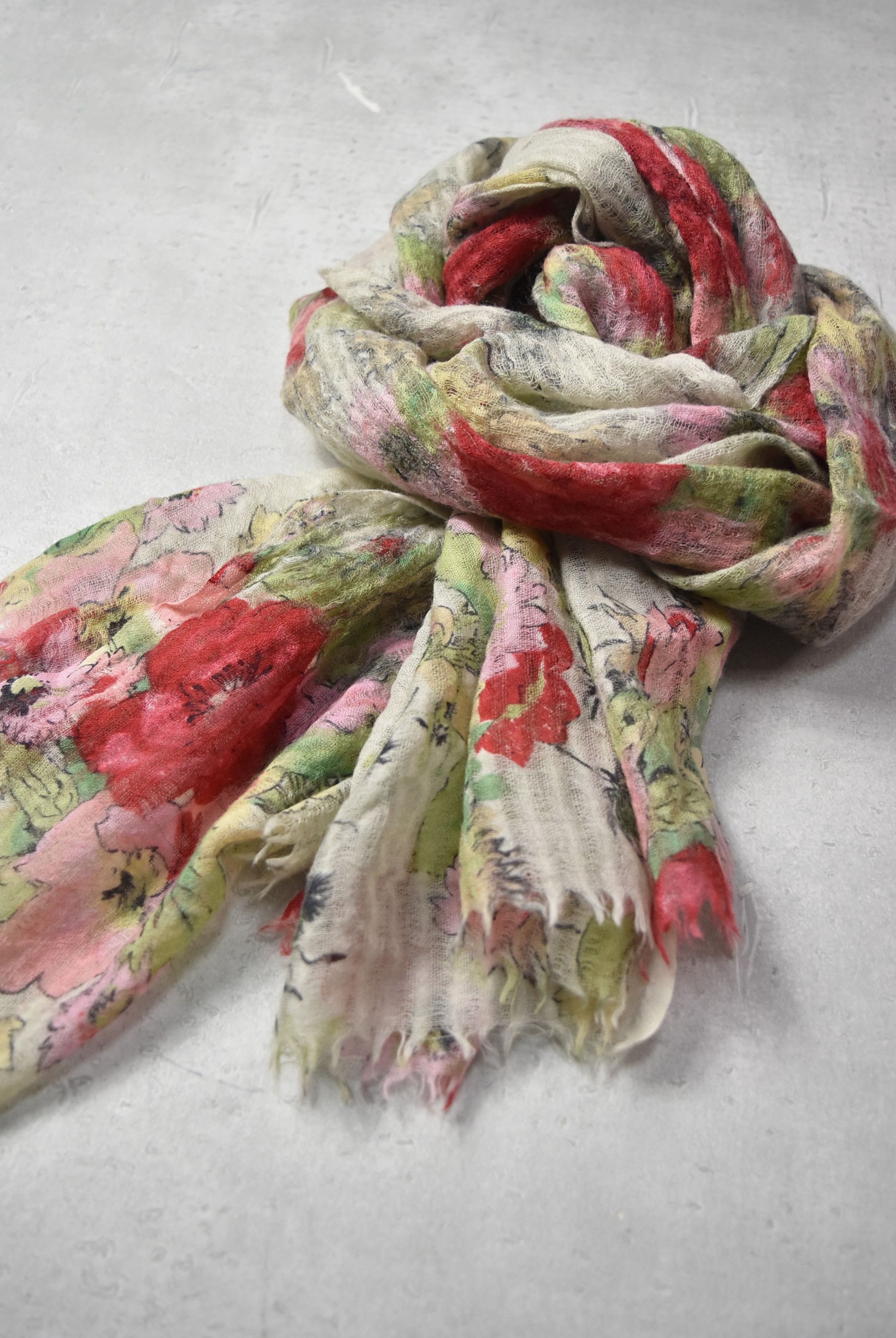 Japanese Brand flower graphic scarf 16-3-40 91