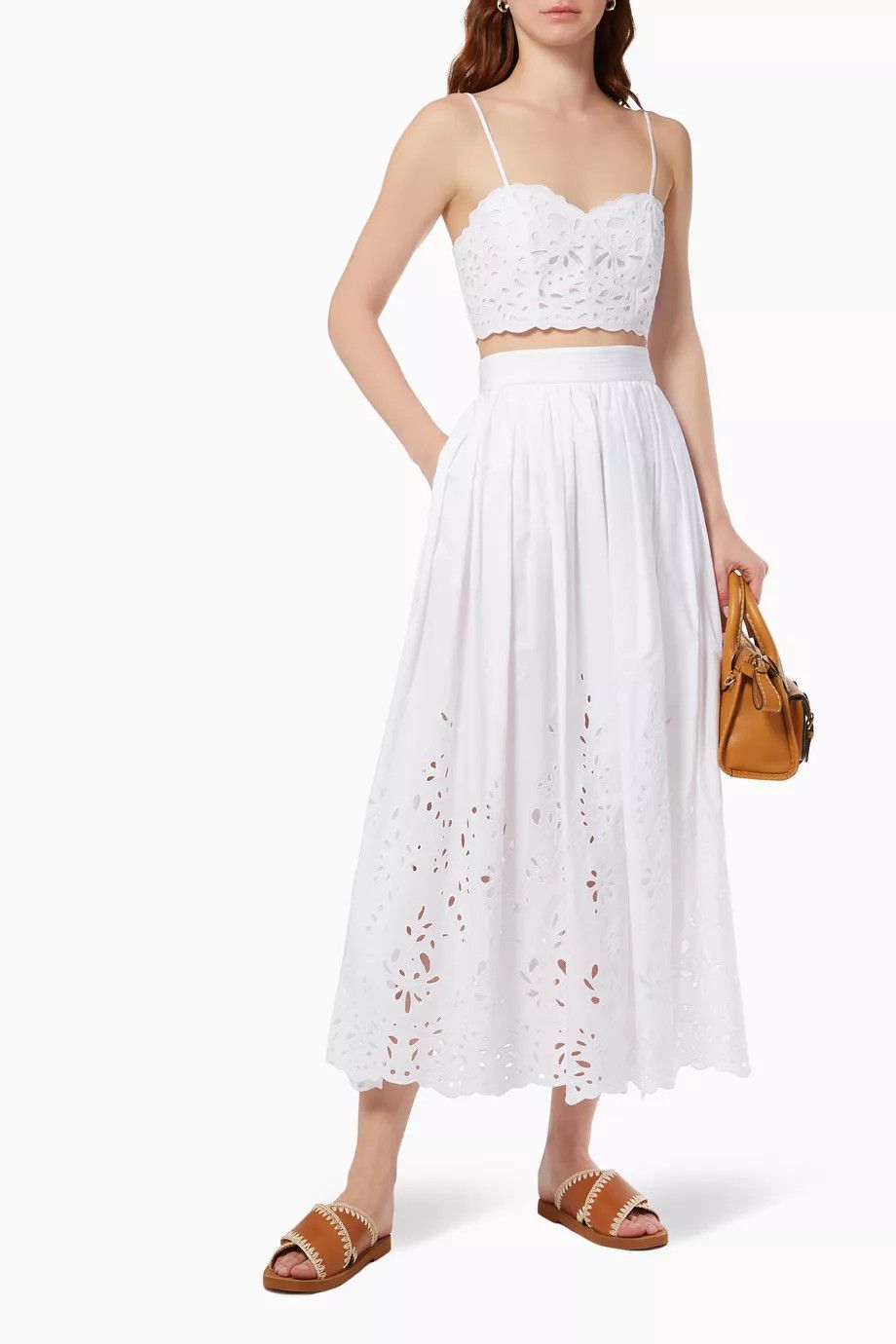Chloe o1y0825 Sleeveless Bustier in White Size XS / US 0-2 / IT 36-38 - 2 Thumbnail