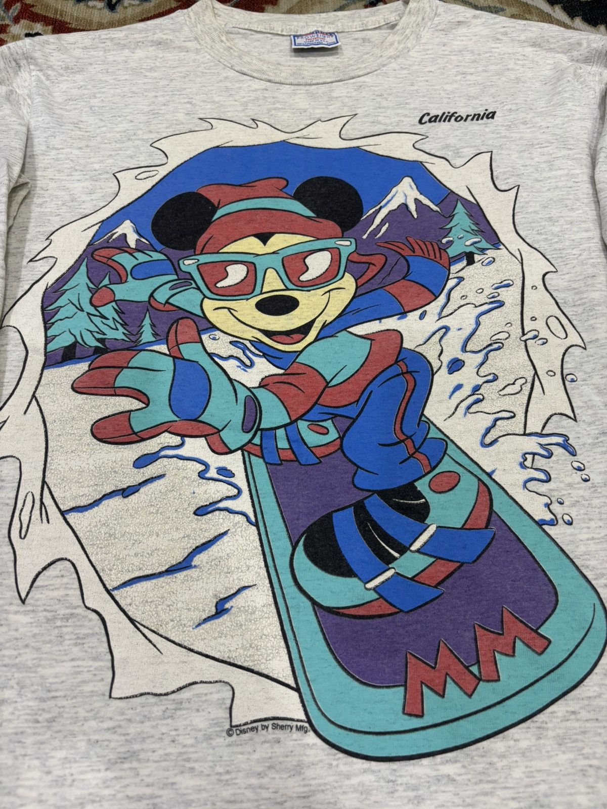 Mickey Mouse × Vintage Vintage Mickey Mouse California Longsleeve Tshirt Size US M / EU 48-50 / 2 - 3 Thumbnail