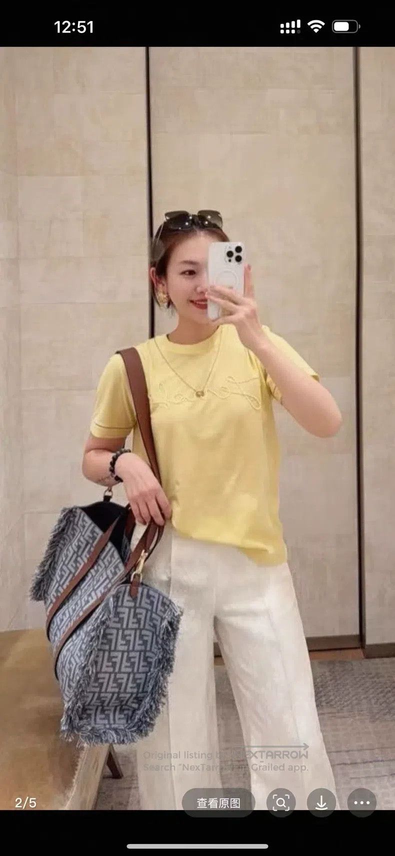 Fendi Fendi Short sleeve T-shirt Size S / US 4 / IT 40 - 2 Thumbnail
