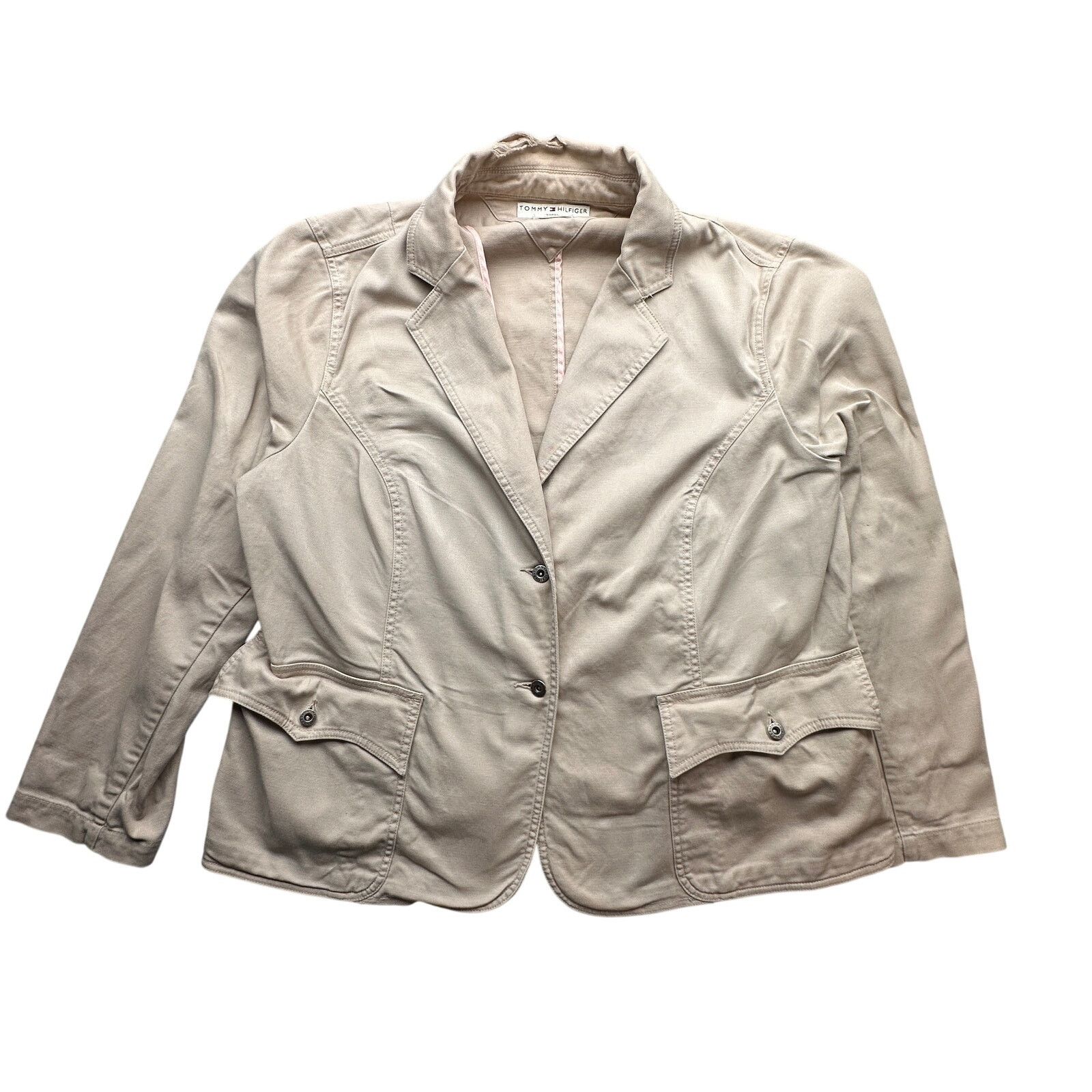Tommy Hilfiger Tommy Hilfiger Woman Stretch Blazer Coat 18W XXL Long Sleeve Size XXL / US 16-18 / IT 52-54 - 1 Thumbnail