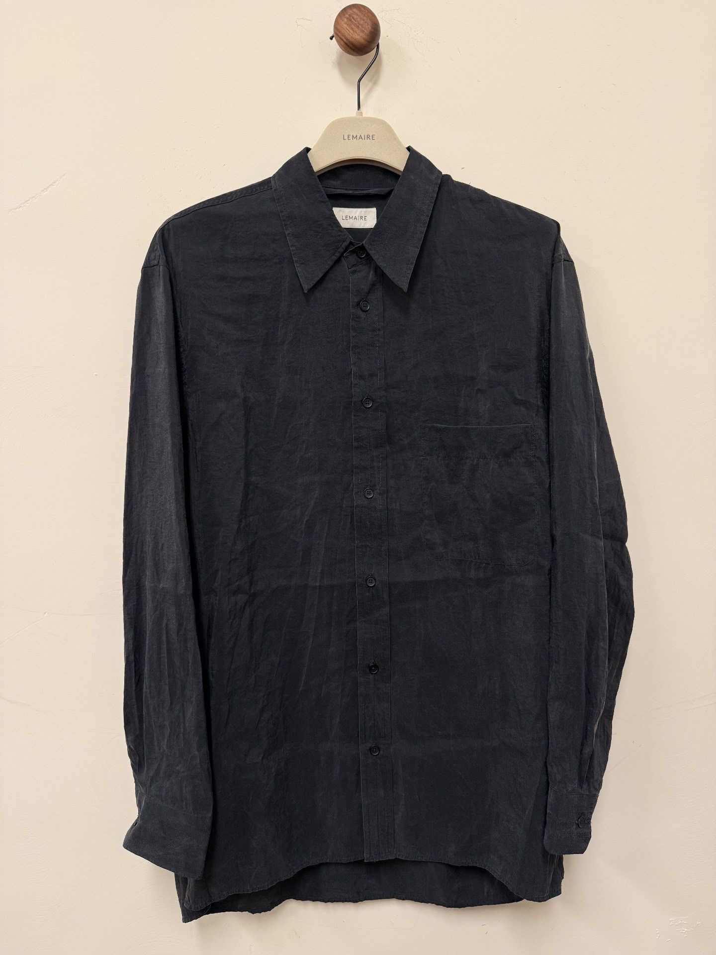 Lemaire Lemaire 18AW Black Silk Shirt Size US S / EU 44-46 / 1 - 1 Thumbnail