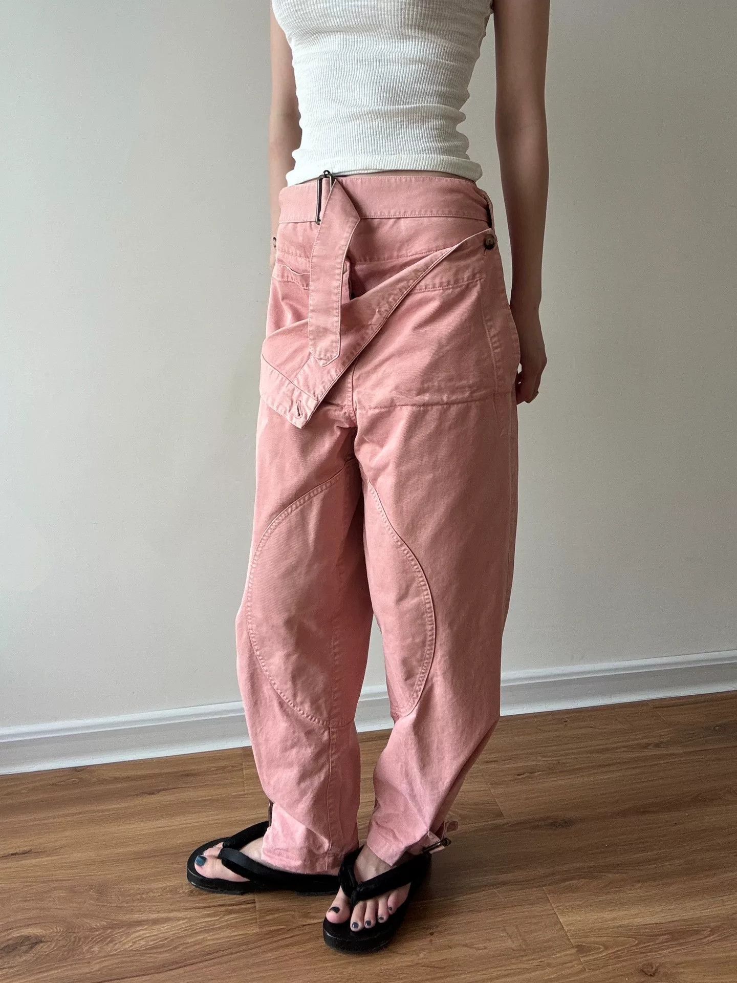 JW Anderson JW Anderson Pink Cotton Trousers Size 27" / US 4 / IT 40 - 1 Thumbnail