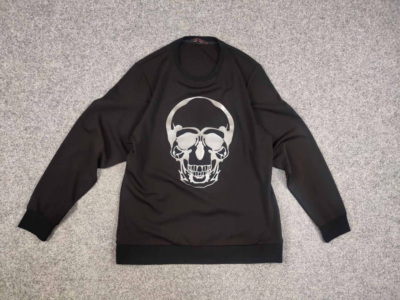 Ed Hardy × Vintage Vintage Ed Hardy los Angeles Black Skeleton Logo Sweatshirt Size US XL / EU 56 / 4 - 11 Thumbnail