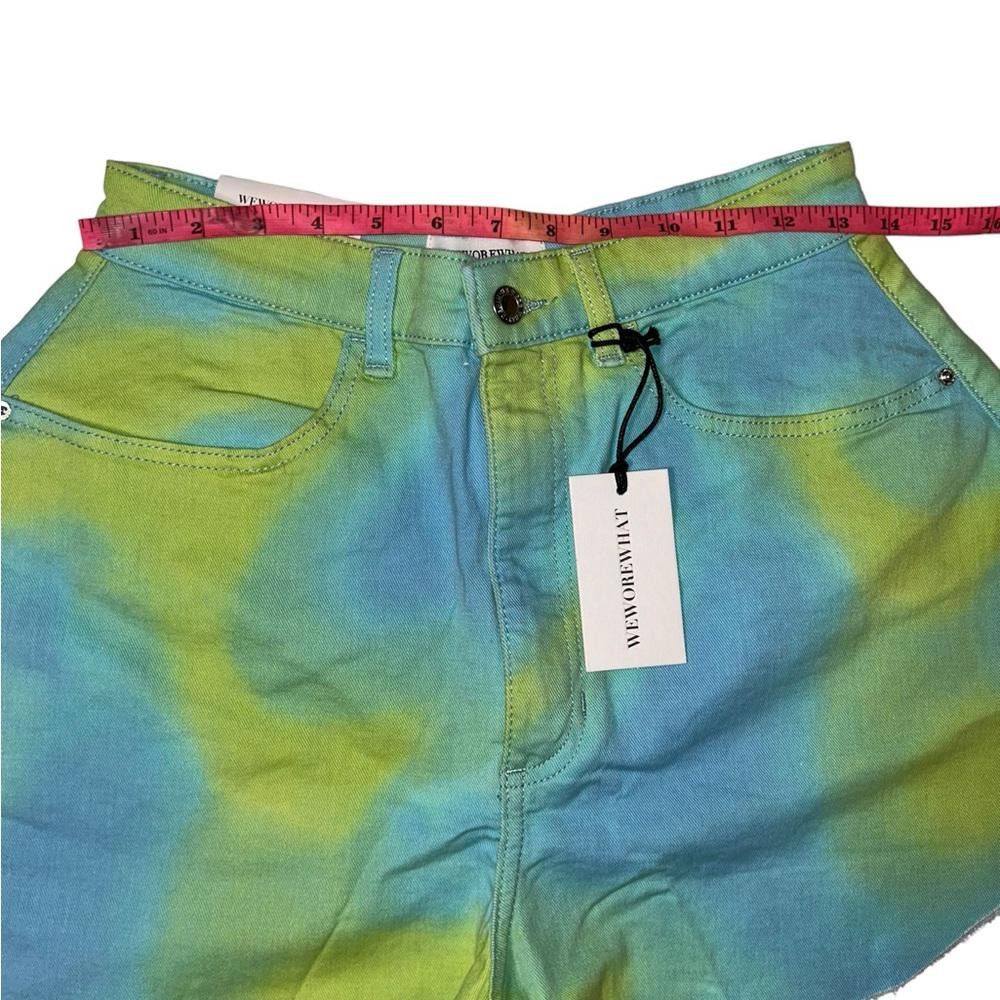 Designer WeWoreWhat l NWT Tie Dyed Flare Bell Shorts 27 Size 27" / US 4 / IT 40 - 5 Thumbnail