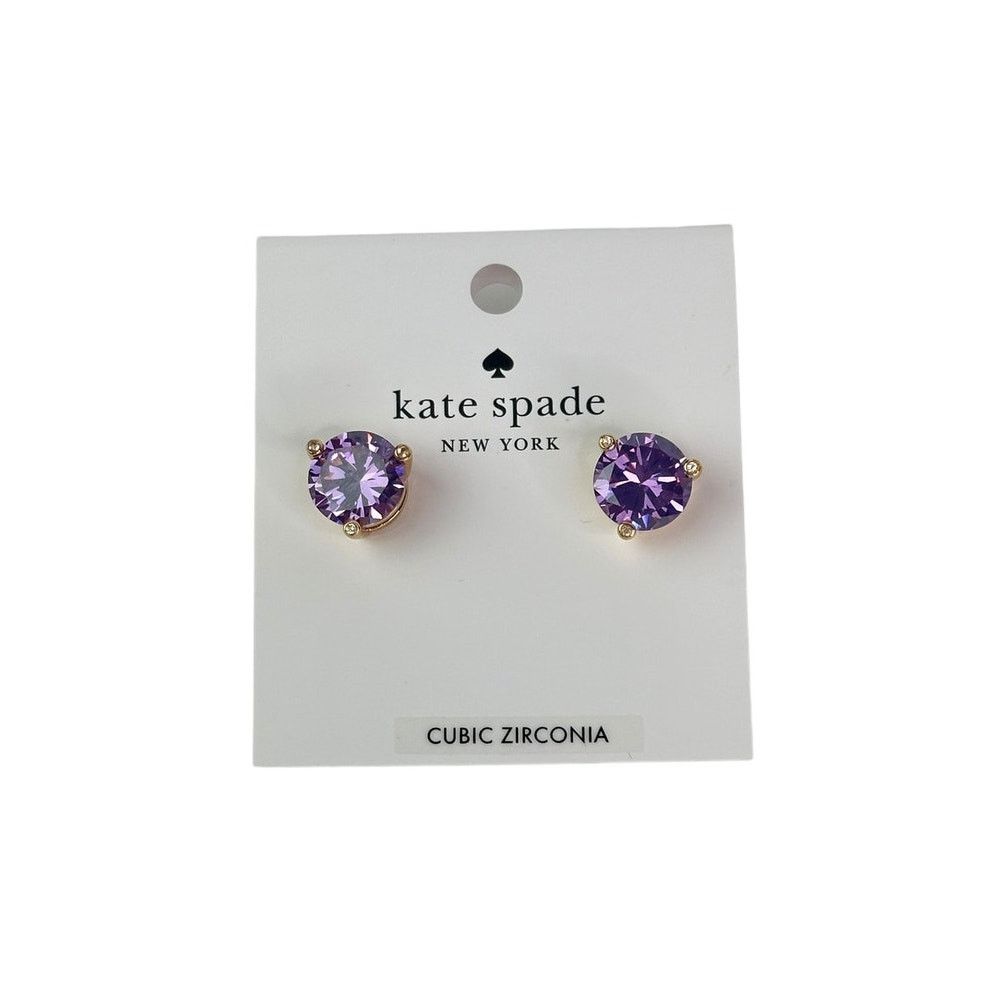 Kate Spade Kate Spade Rise And Shine Studs (Light Amethyst) Earrings Size ONE SIZE - 1 Thumbnail