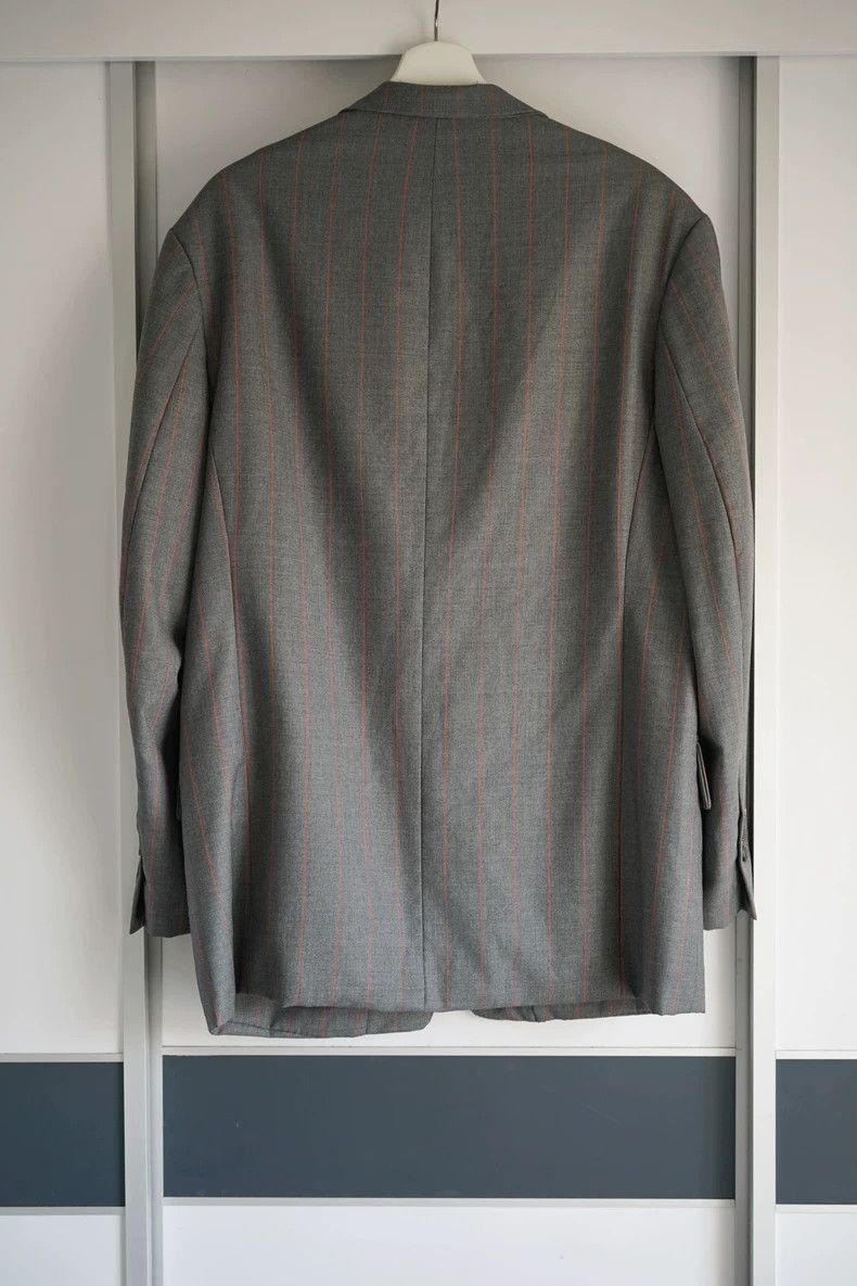 Yohji Yamamoto Yohji Yamamoto Yohji Yamamoto Grey and Orange Striped Suit Size US S / EU 44-46 / 1 - 2 Thumbnail
