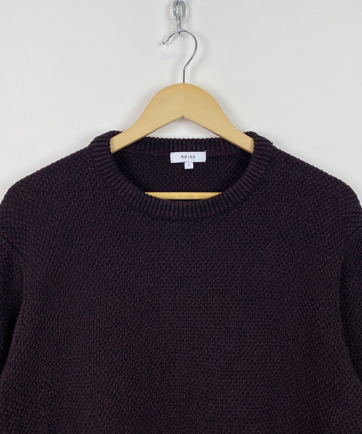 Reiss Reiss Knit Sweater Jumper Pullover Men’s Size L Red Black Size US L / EU 52-54 / 3 - 2 Thumbnail
