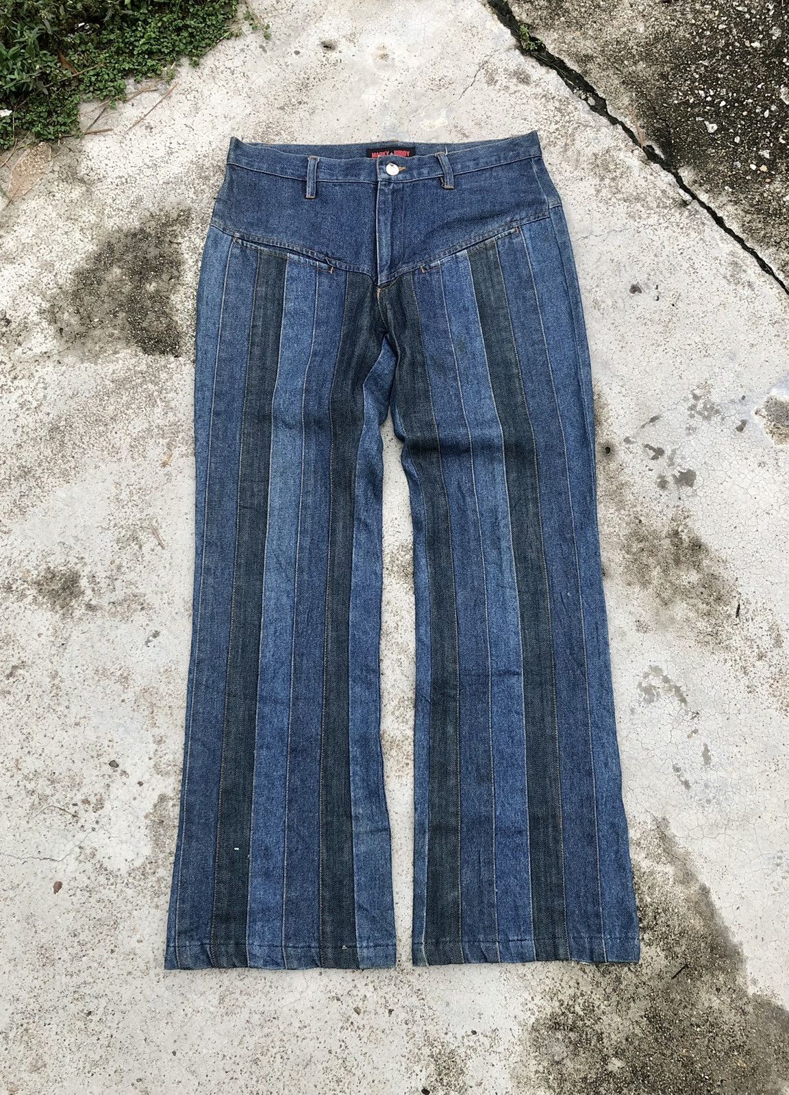 Hypebeast FLARE RECONSTRUCTED MARKY + BUDDY HOMME JEANS Size US 31 - 1 Thumbnail