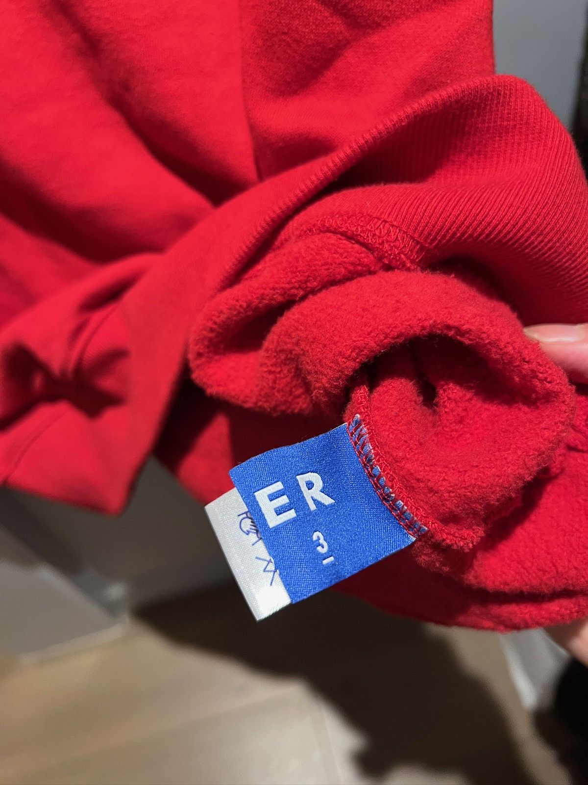 Ader Error Ader Error Graphic Print Crewneck Red Sweatshirt Size 3 Size US L / EU 52-54 / 3 - 5 Thumbnail