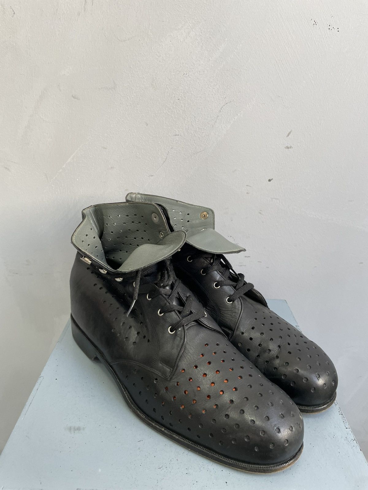 Western Rise Rare military avant garde Guidi style combat leather boots Size US 10 / EU 43 - 5 Thumbnail