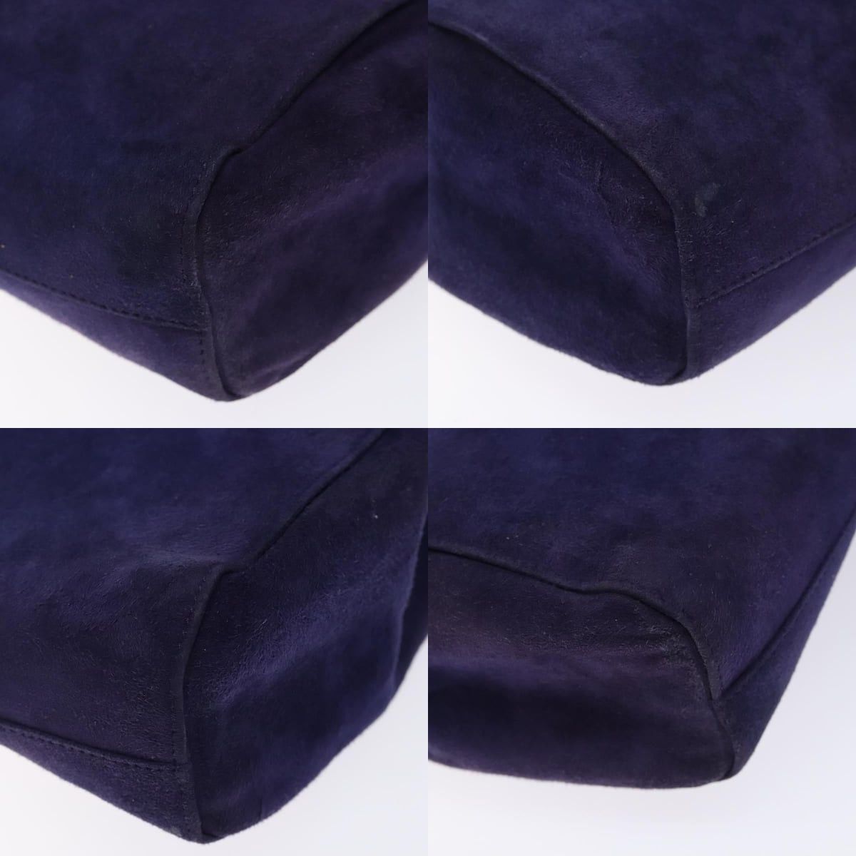 Prada PRADA Hand Bag Suede Purple Gold Size ONE SIZE - 10 Thumbnail