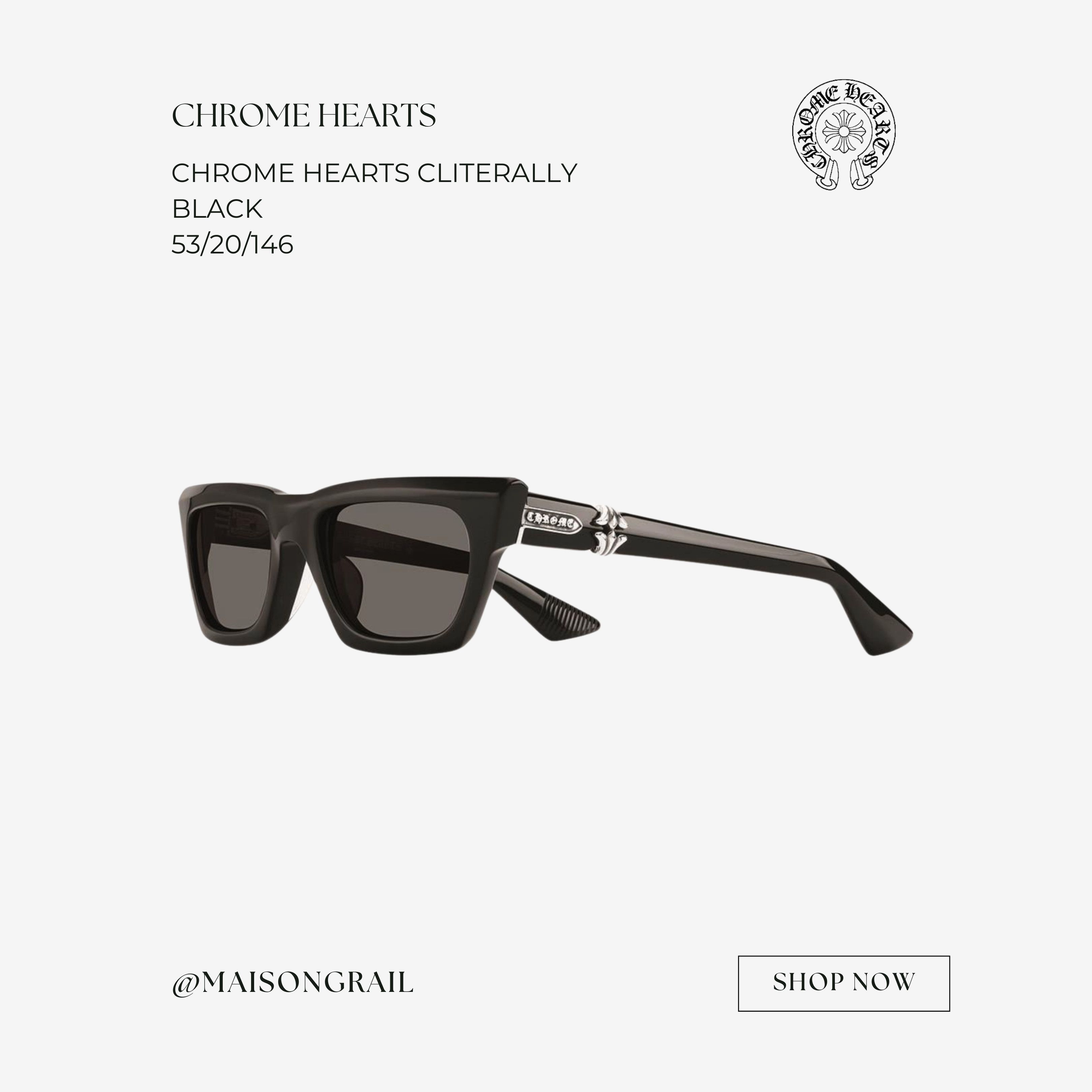 Chrome Hearts CHROME HEARTS CLITERALLY SUNGLASSES Size ONE SIZE - 1 Thumbnail