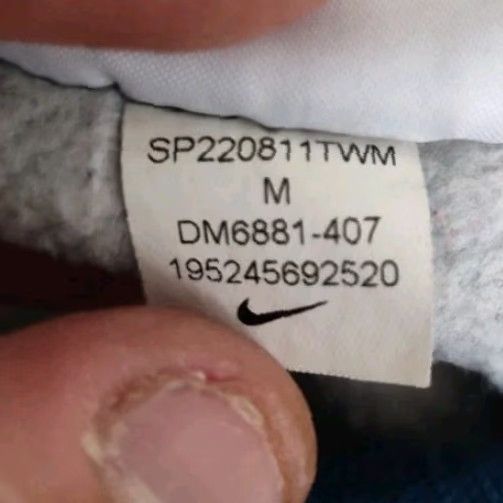 Nike Nike Hoodie Mens Medium Pullover Swoosh All Over Print Blue White DM6881-407 AOP Polo Branded Nike Swoosh Hoodie Pullover Size US M / EU 48-50 / 2 - 3 Thumbnail