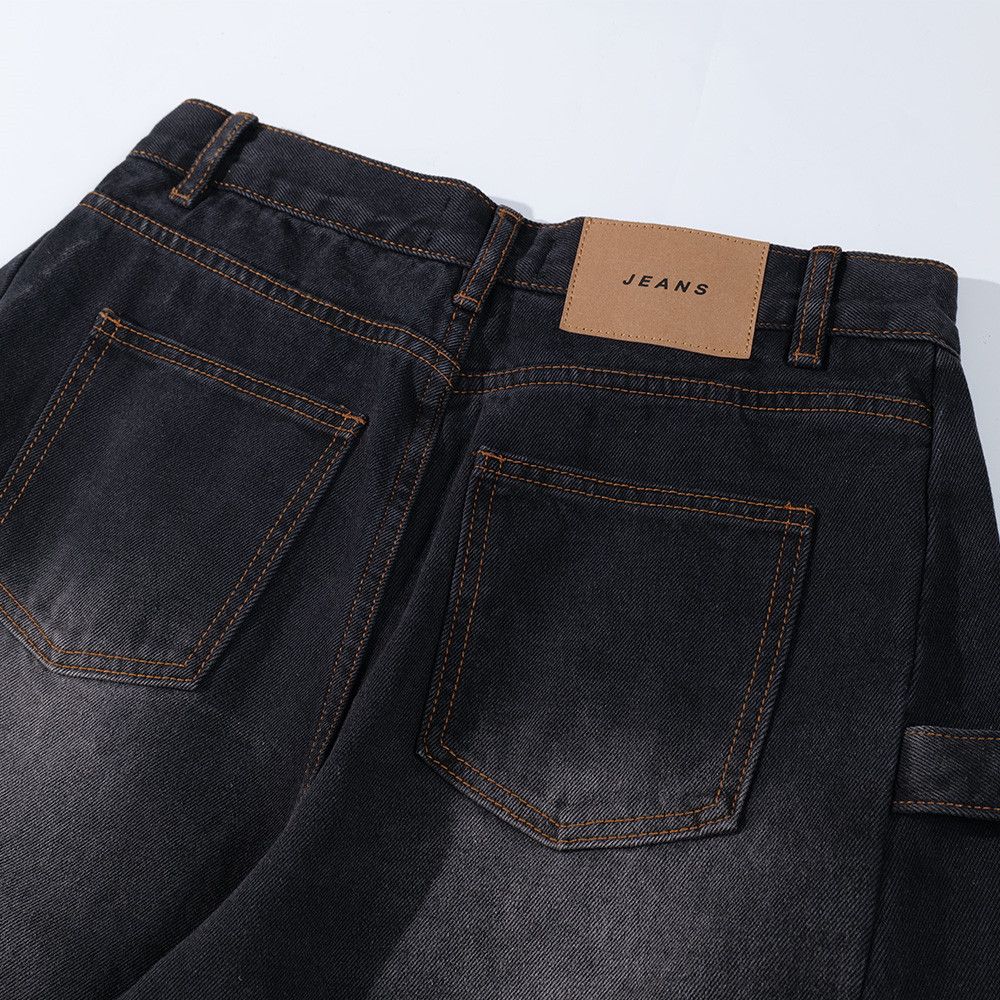 Jean Men's distressed punk loose washed vintage curved jeans Size US 32 / EU 48 - 6 Thumbnail