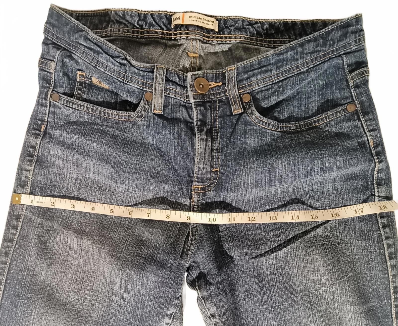 Lee Lee Women's Bootcut Lower on the Waist Blue Denim Size 8 Size 30" / US 8 / IT 44 - 9 Thumbnail